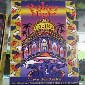 Poker Night Casino Texas Hold 'Em Kit - Multicolor